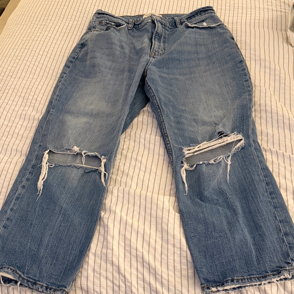 Abercrombie & Fitch The Ankle Straight Ultra High Rise
